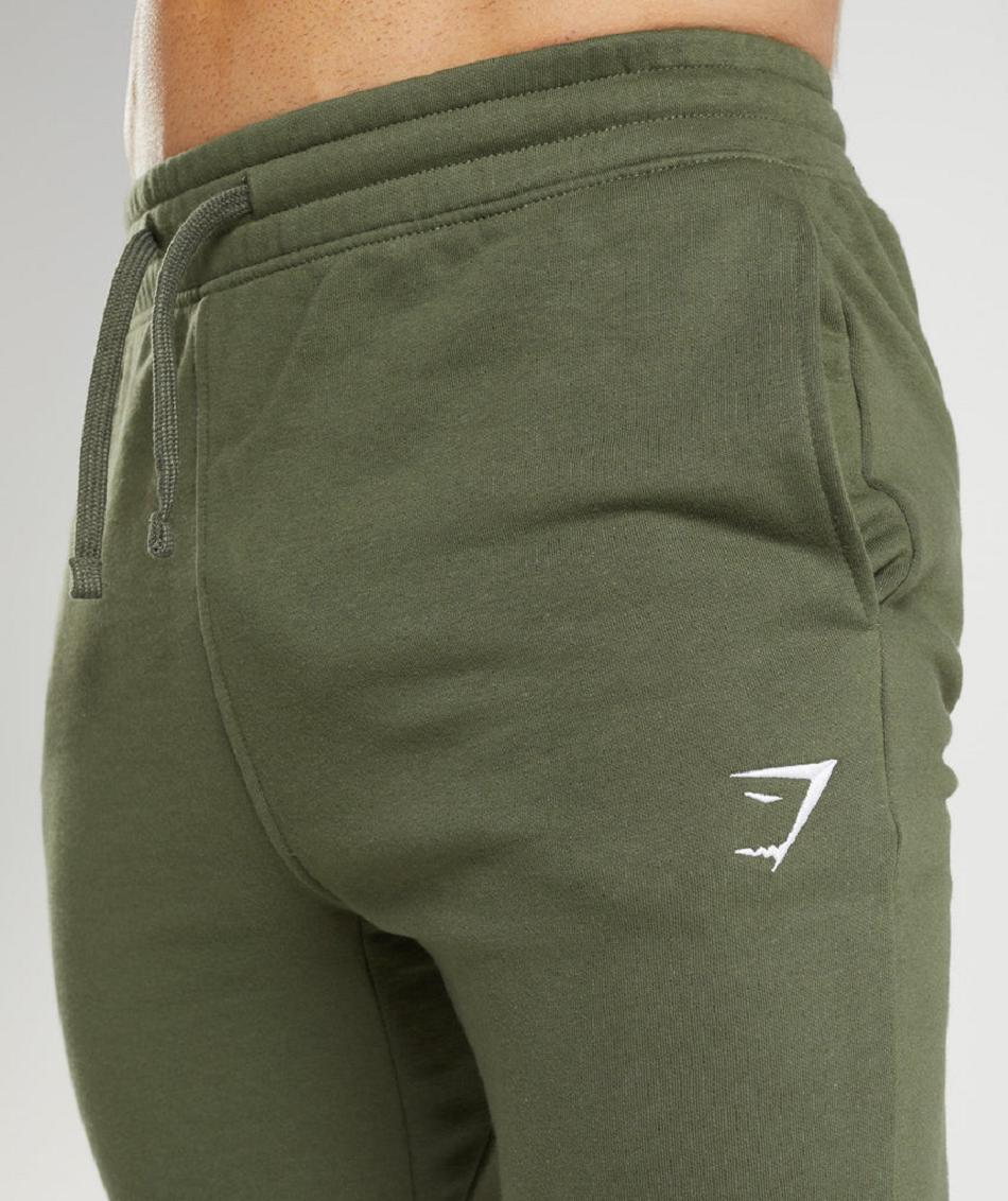 Pantalones Jogger Gymshark Crest Hombre Verde Oliva | CO 3702BEX